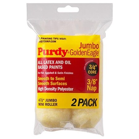 Purdy Purdy 140624022 4.5 x 0.38 in. Golden Eagle Jumbo Mini Roller Cover - 2 Pack 178417
